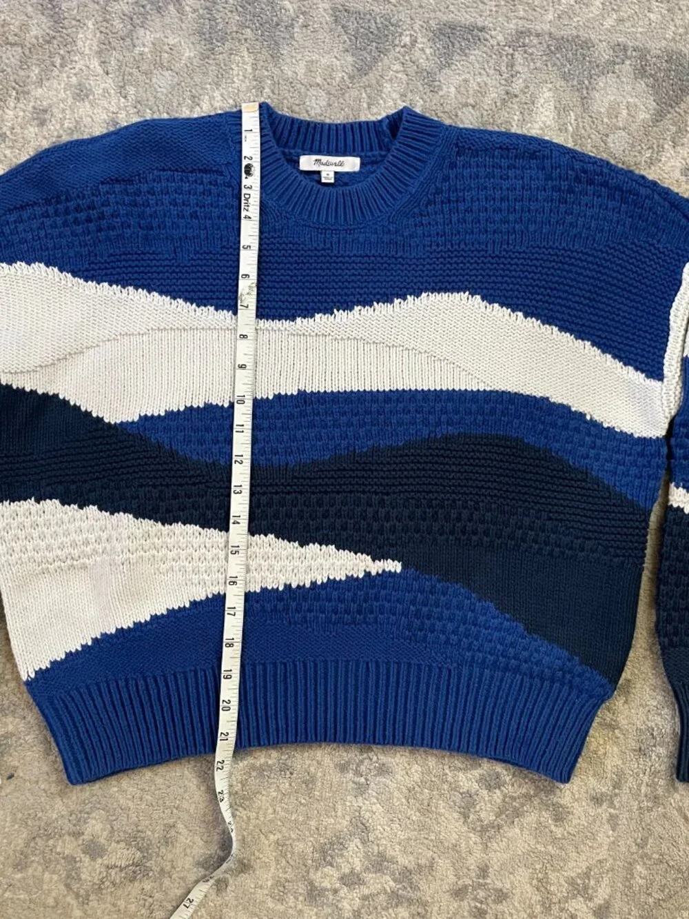 Madewell Intarsia Crewneck Knit - M - Picture 6 of 7